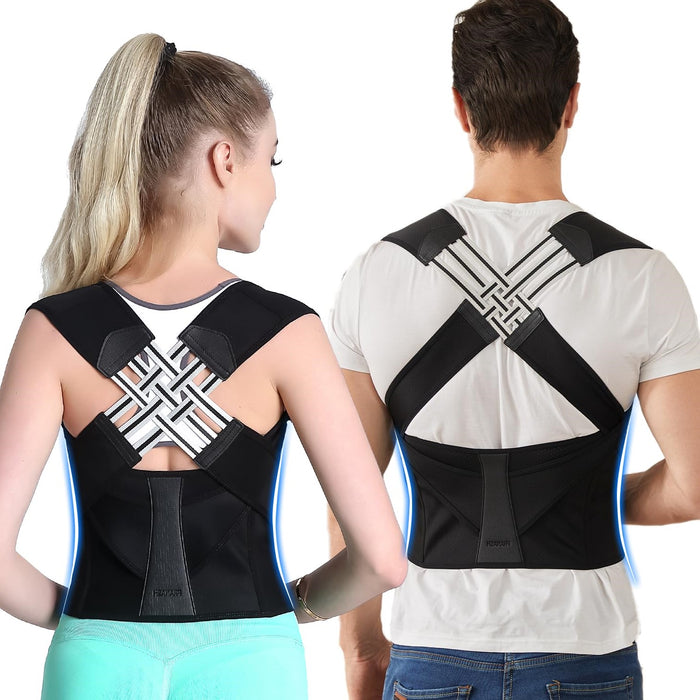 Ergonomic Posture Corrector: Adjustable Back and Shoulder Support Brace for Improved Alignment and Comfort