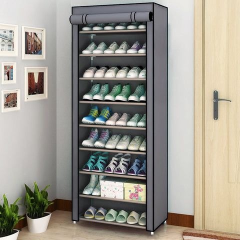 Drop-front | Shoe rack organizer | With dust-proof cover | 22.83