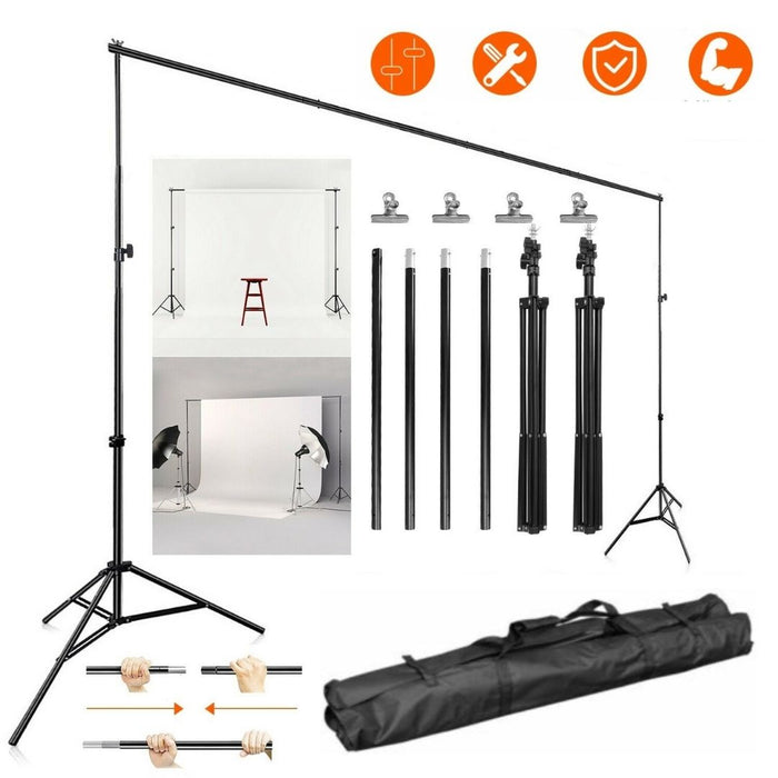10ft Adjustable Photography Backdrop stand Kit
