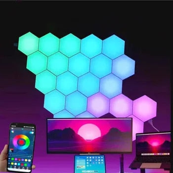 RGB Hexagon Light With Remote Control