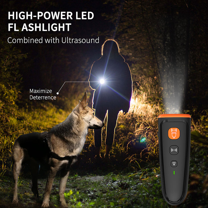 Dog Repeller No Dog Noise Anti Barking Device Ultrasonic Dog Bark Deterrent Devices Training 3 Modes USB Rechargeable