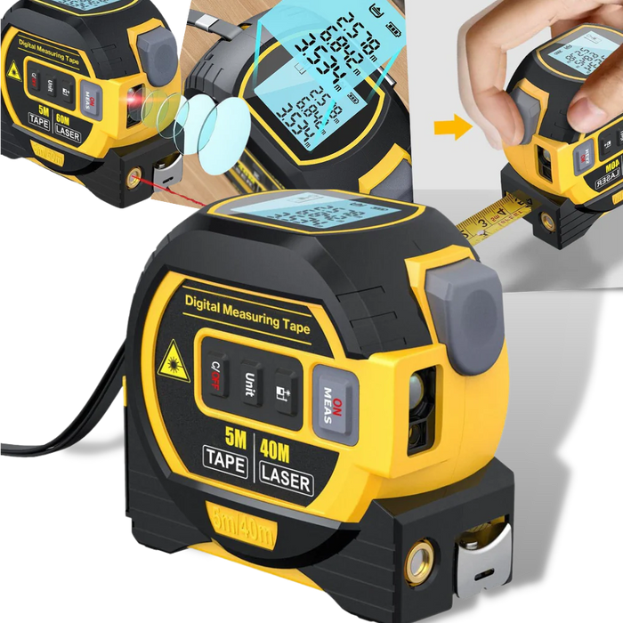 3-in-1 Laser Tape Measure