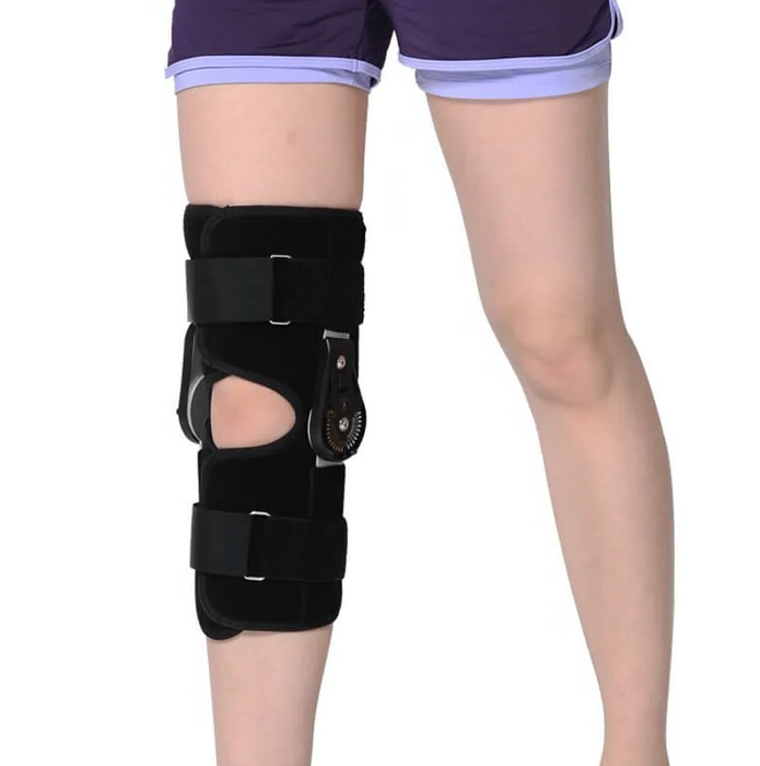 Hinged ROM Knee Brace, Post Op Knee Brace for Recovery Stabilization, ACL, MCL and PCL Injury