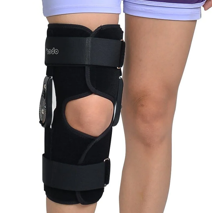 Hinged ROM Knee Brace, Post Op Knee Brace for Recovery Stabilization, ACL, MCL and PCL Injury