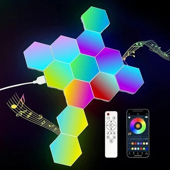 RGB Hexagon Light With Remote Control