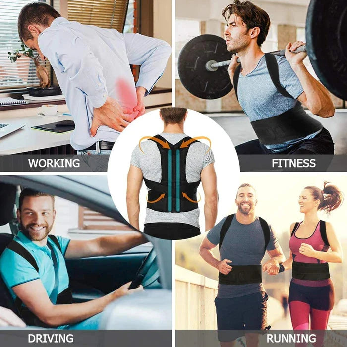 Adjustable Back Posture Corrector Low Support Shoulder Brace For Men & Women
