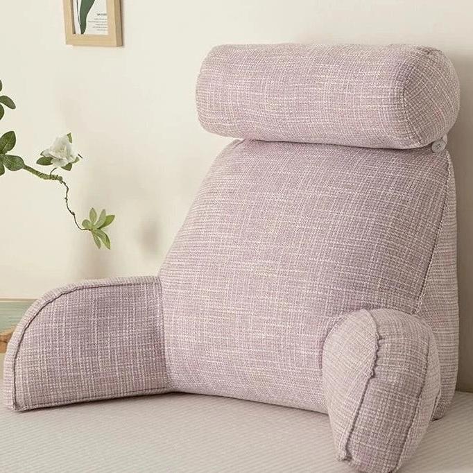 Deluxe Backrest Pillow With Arms & Adjustable Headrest