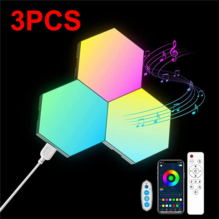 RGB Hexagon Light With Remote Control