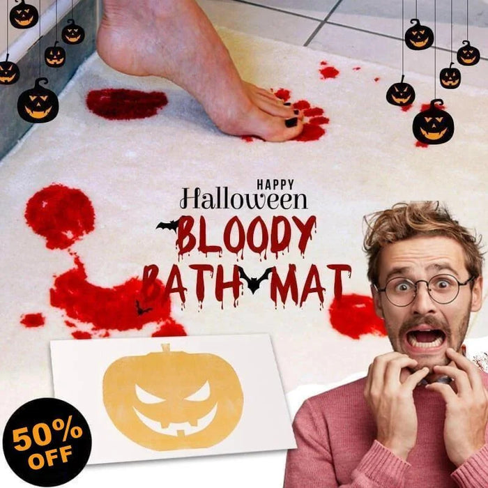 Bloody Color Changing Horrible Bath Floor Mat