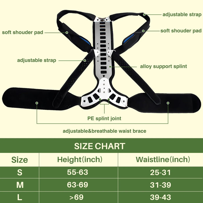 Posture Corrector for Hunched back, Kyphosis and Vertebral Compression Fracture