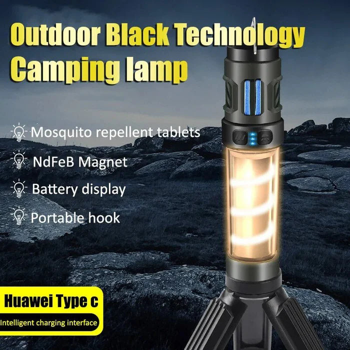 Outdoor Mosquito Repellent With Camping Light - Rechargeable Outdoor Mosquito Repellent Lamp