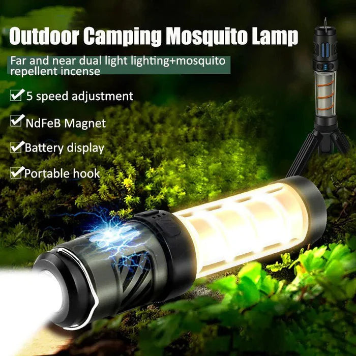 Outdoor Mosquito Repellent With Camping Light - Rechargeable Outdoor Mosquito Repellent Lamp