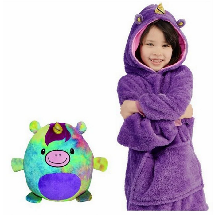 2 in 1 Soft Panda Huggle Toy and Warm Hoodie