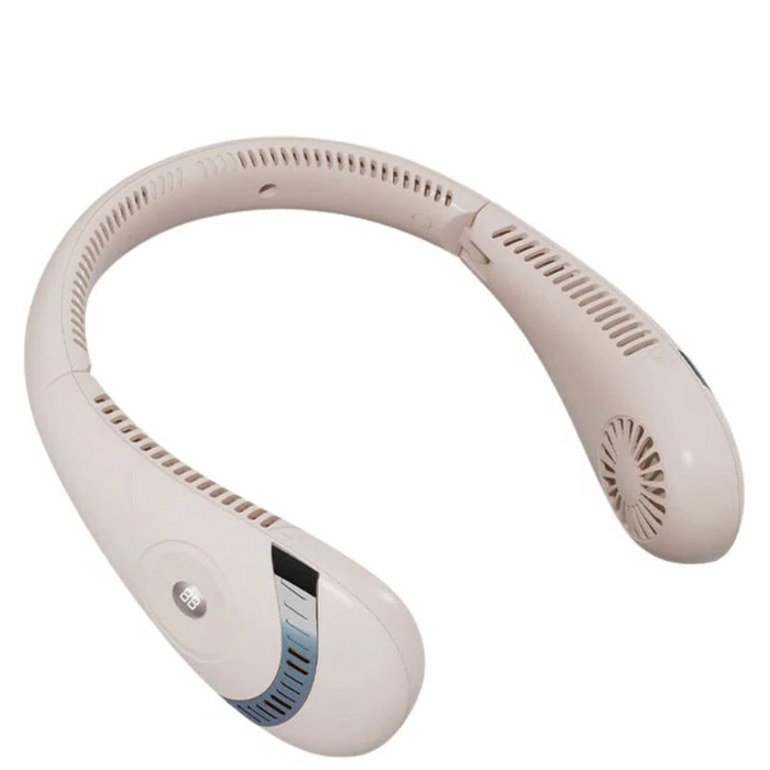 Portable Bladeless Hands Free Neck Fan With 5000 USB Rechargeable MAh Battery And 3 Speeds
