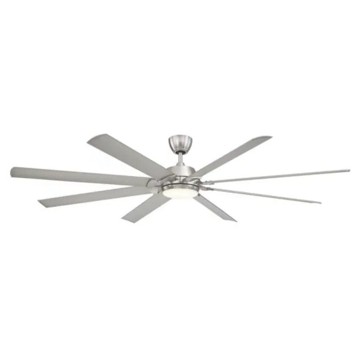 Outdoor 84 Large Ceiling Fan Remote Giant Cyclone Brushed Nickel Light Mega Lamp