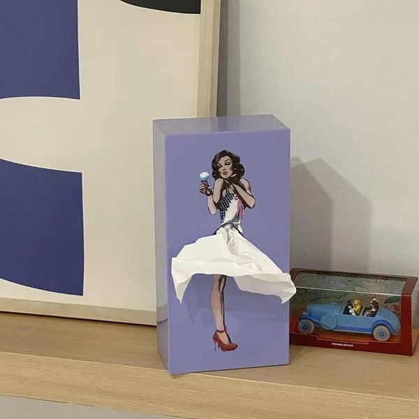 Flying Skirt Tissue Box