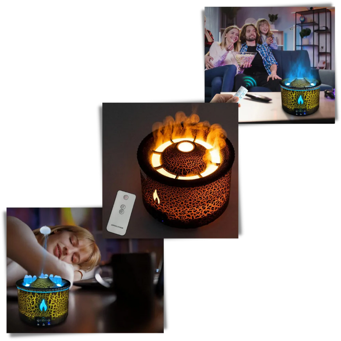 Relaxing volcano humidifier