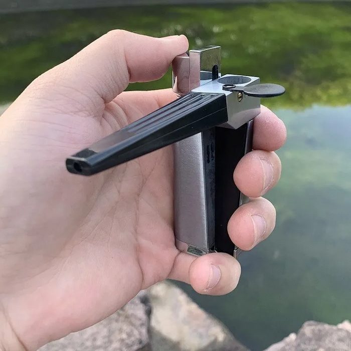 Portable Hitter Lighter | Pipe and Lighter All In One Combo