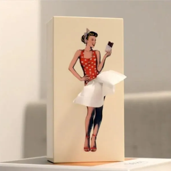 Flying Skirt Tissue Box