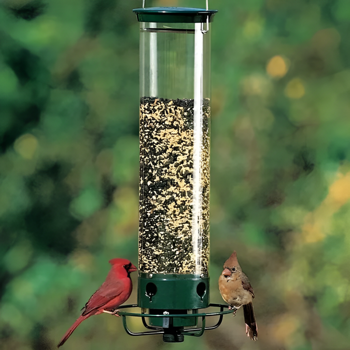 Squirrel-Proof Bird Feeder: spinning with 5 lb seed capacity for wild bird