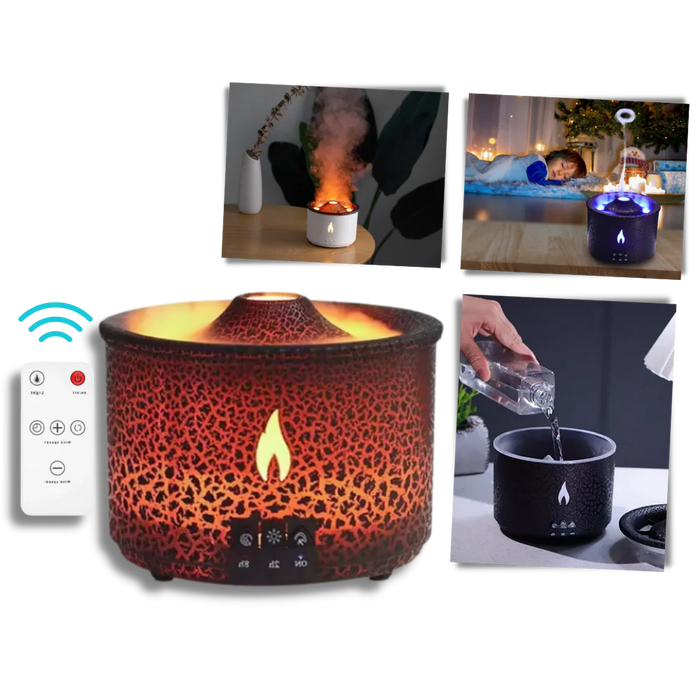 Relaxing volcano humidifier