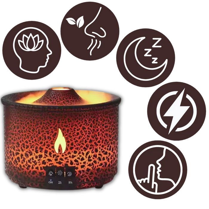 Relaxing volcano humidifier