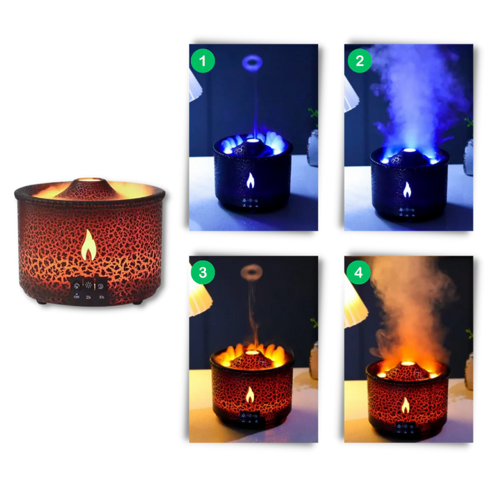 Relaxing volcano humidifier
