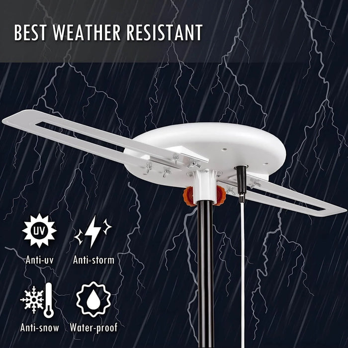 360 Degree Omni Directional Outdoor Long Range Digital Amplified HDTV Antenna