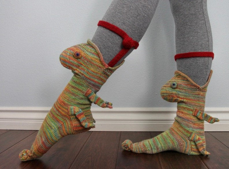 New Knit Crocodile Socks