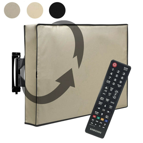 Outdoor TV Cover Protector | With Remote Storage Pocket | Waterproof