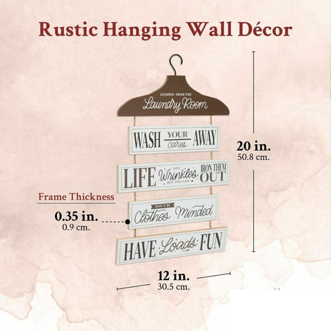 Farmhouse Hanging Wall Decor | Lessons from The Laundry Room Sign | 12