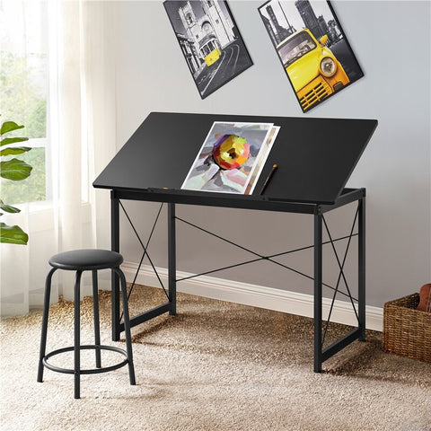 Drafting Table with Adjustable Tabletop