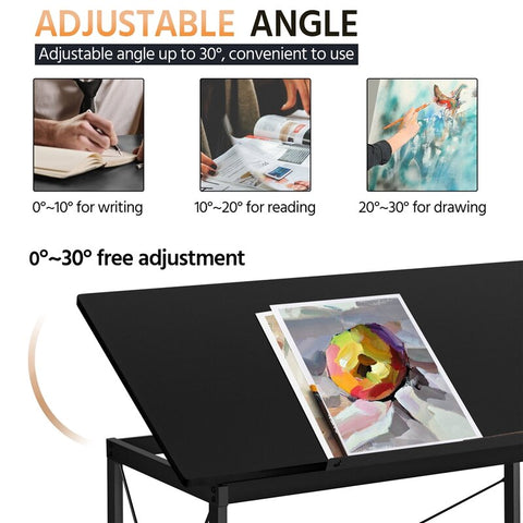 Drafting Table with Adjustable Tabletop