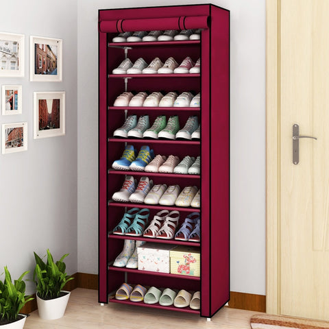 Drop-front | Shoe rack organizer | With dust-proof cover | 22.83