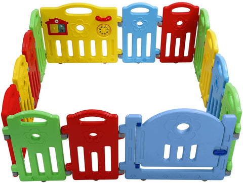 Baby Play Yard | With Activity Board and Safety Lock