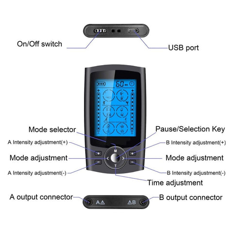 Vivo Electronic Muscle Stimulator - Tens Unit