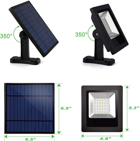 Solar Dusk to Dawn Flood Light - IP65 Waterproof