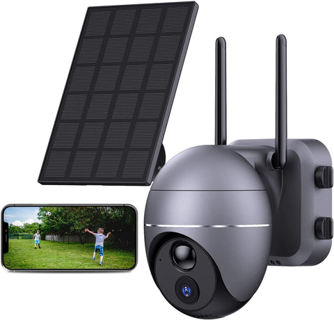 Wireless Solar Security Camera - Motion Detection, Night Vision and Two-Way Audio