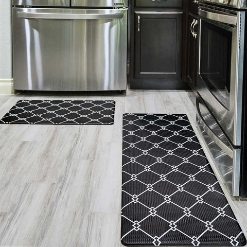 Anti Fatique Cushioned Kitchen Mats - 2 Piece Set