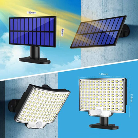 SafeLens Security Solar Flood Light - IP65 Waterproof