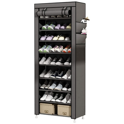 Drop-front | Shoe rack organizer | With dust-proof cover | 22.83