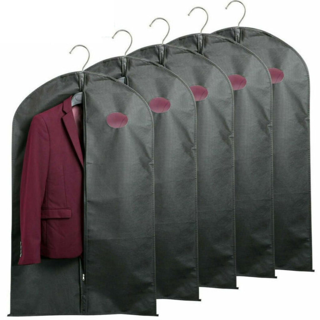 Set of 5 Premium Garment Bags with transparent window - Zipper/39