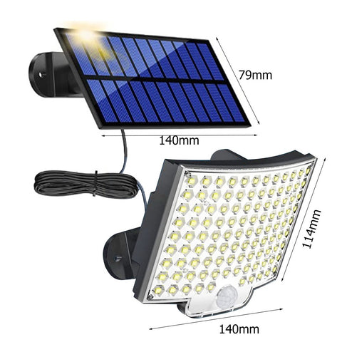 SafeLens Security Solar Flood Light - IP65 Waterproof