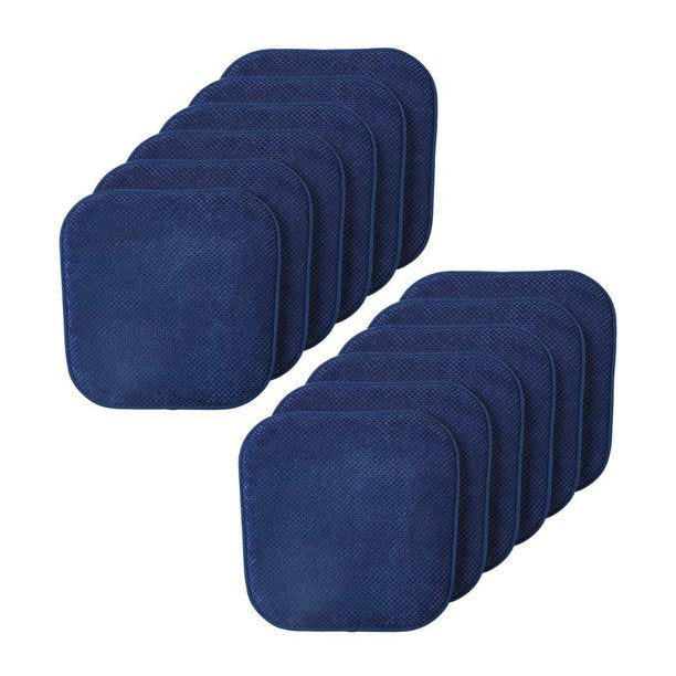 Memory Foam Anti-Slip Chair Cushions - 16" x 16"