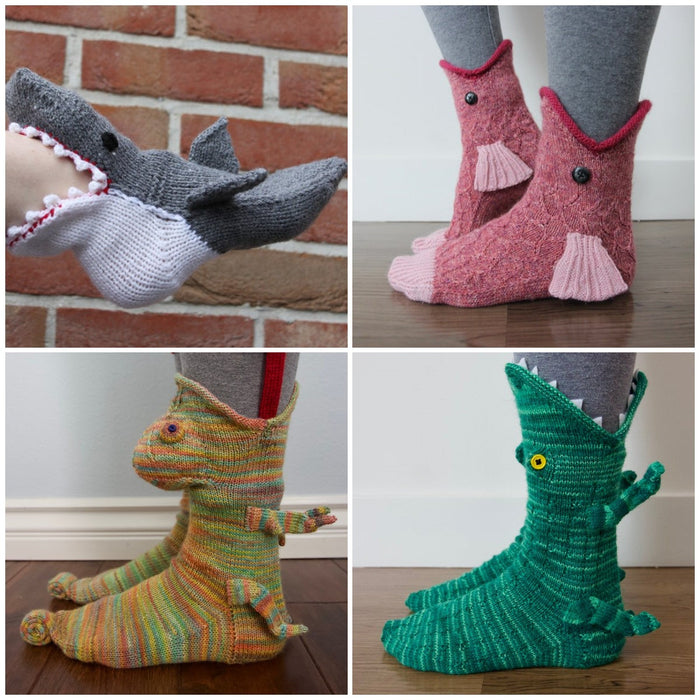 New Knit Crocodile Socks