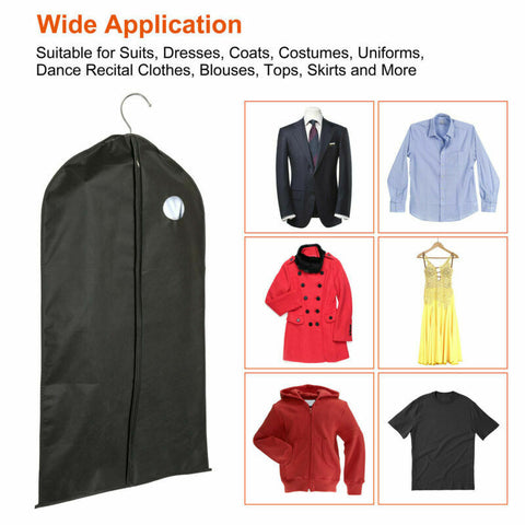 Set of 5 Premium Garment Bags with transparent window - Zipper/39