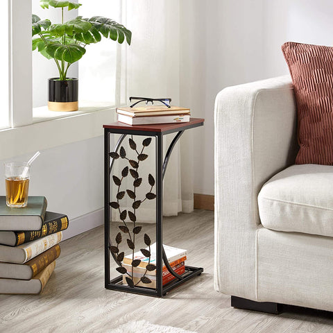 Elegant Brass Leaf End Tables - By Ribbedecor