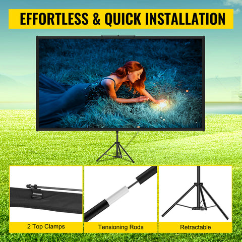 Premium Outdoor Projector Screen with Stand | 100